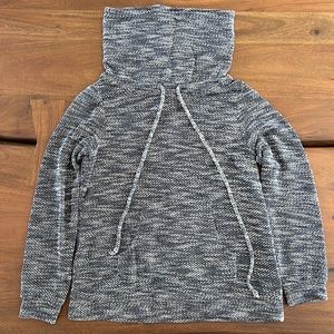 Cowl neck thin navy blue sweater - size Medium